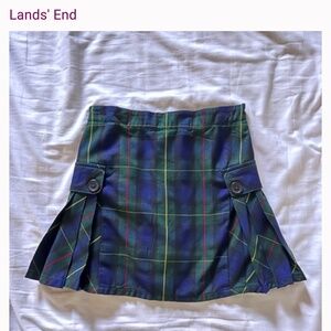 Land’s End Girls Skirt in Hunter Green (size 8)